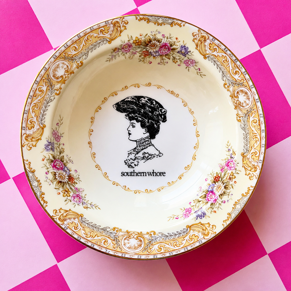 Southern Whore Vintage Bowl