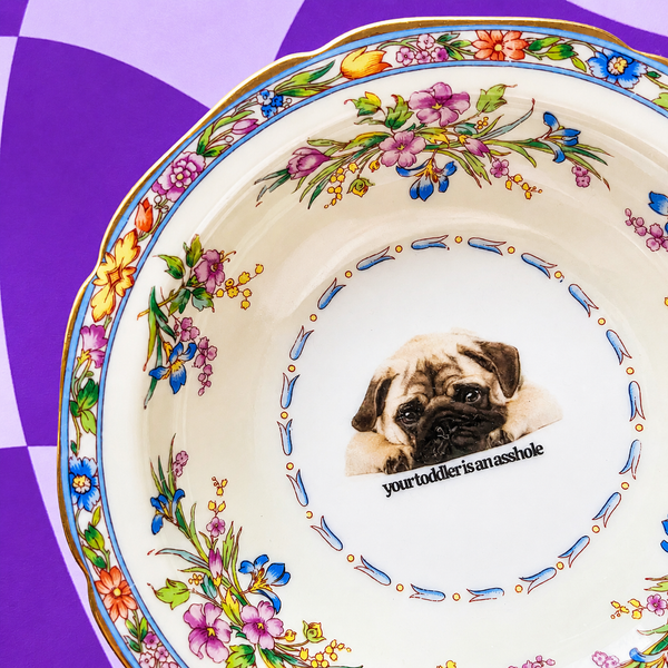 Your Toddler Is An Asshole Vintage Mini Bowl