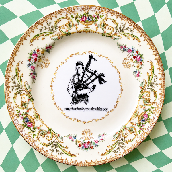 Play That Funky Music Vintage Plate PREORDER SHIPS 8/19/26