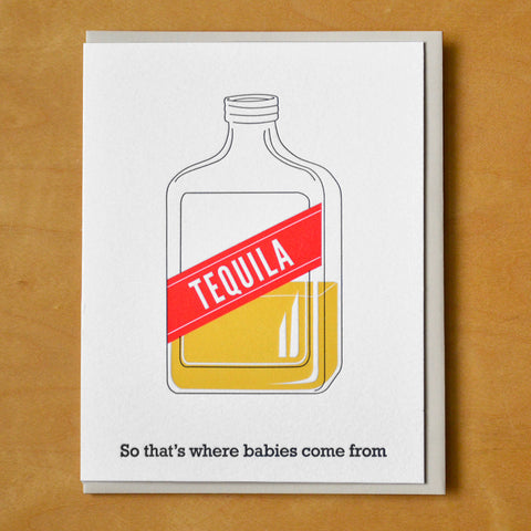 Tequila Baby Greeting Card