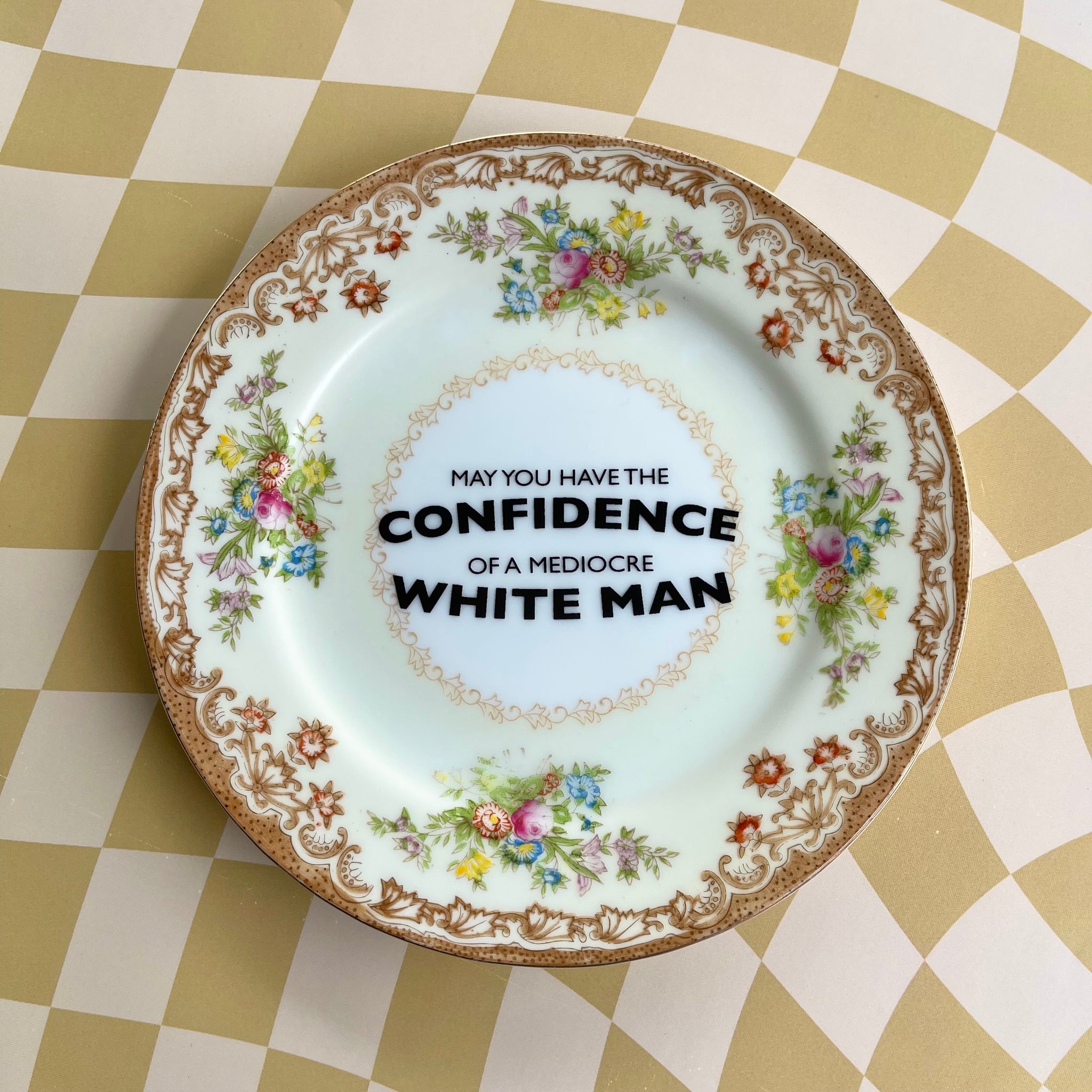 May You Have The Confidence Vintage Plate