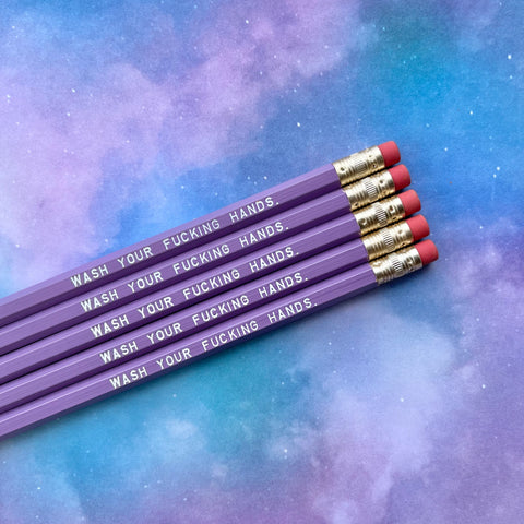 Wash Your F*cking Hands Pencil Set