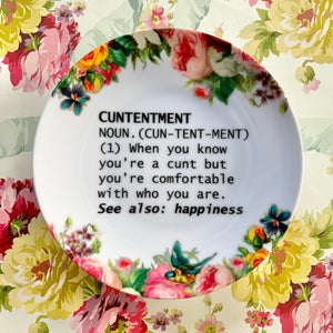 Cuntentment Plate