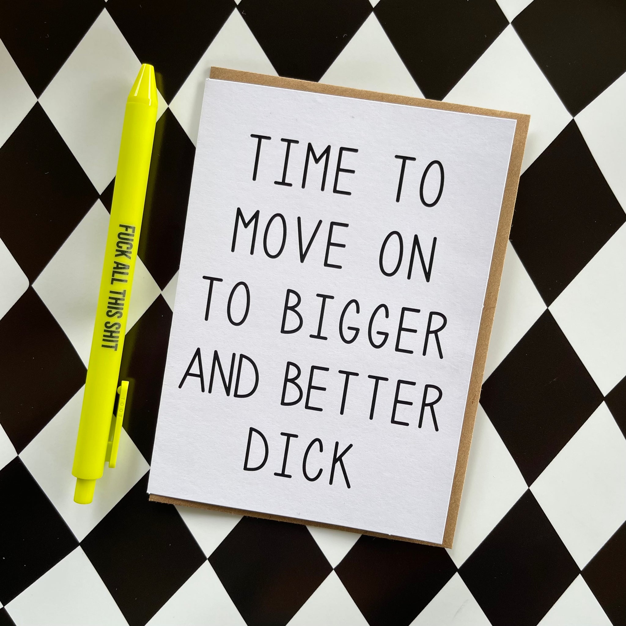 Bigger And Better Dick Greeting Card