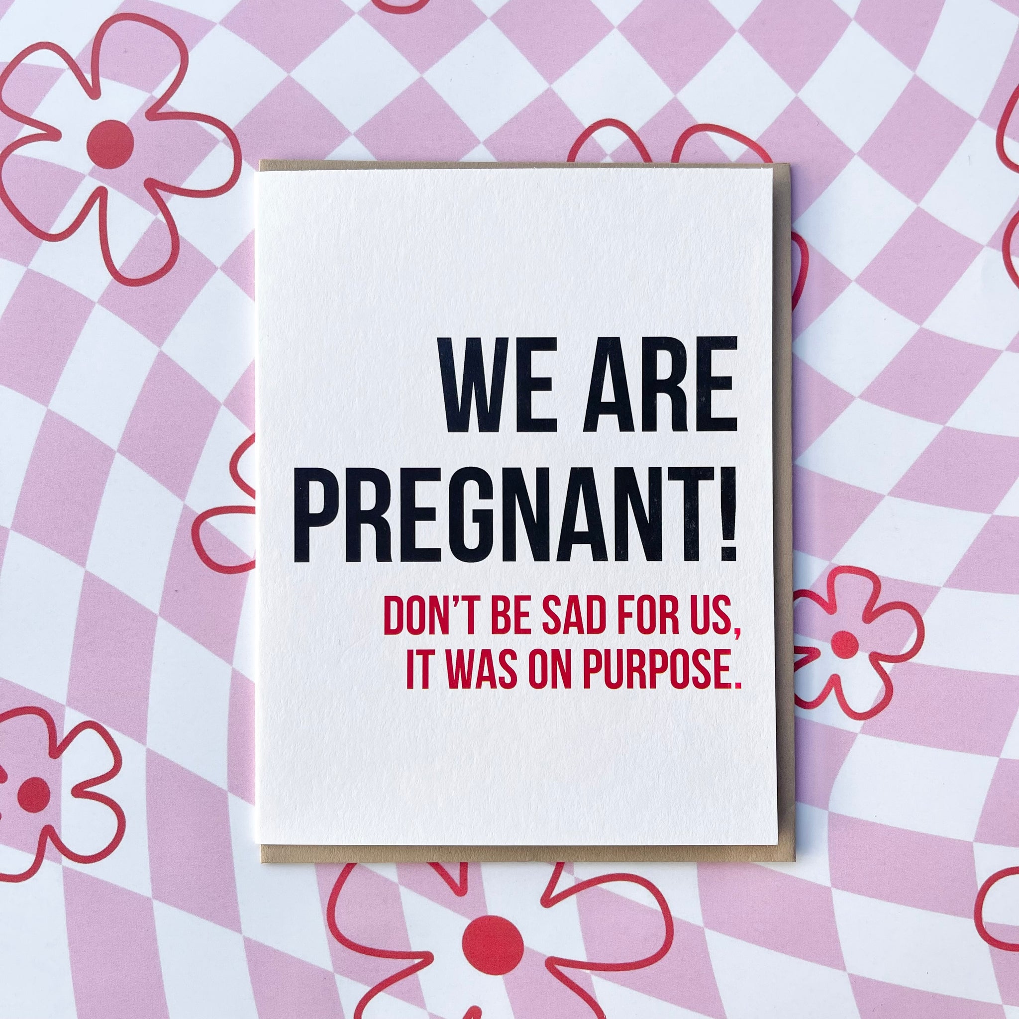 We Are Pregnant Greeting Card