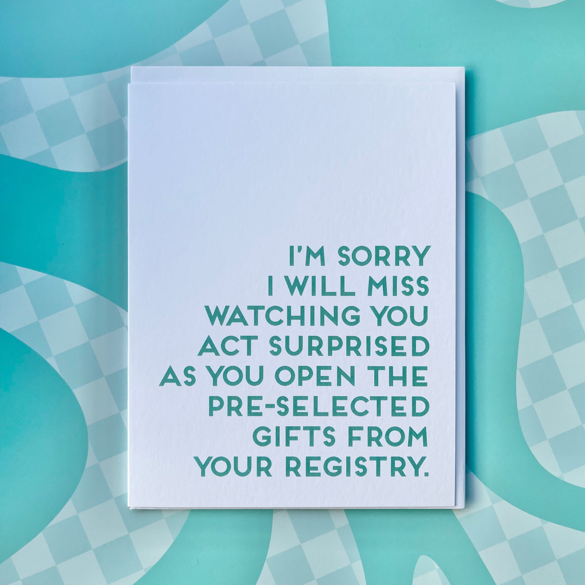 Pre-selected Wedding Gifts Greeting Card