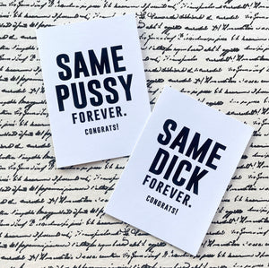 Same Dick Forever Greeting Card