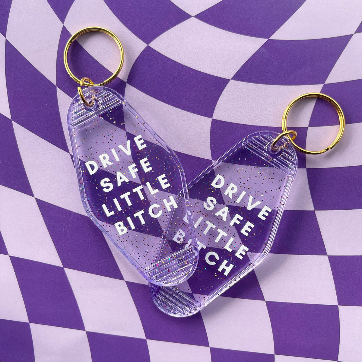 Drive Safe Little B*tch Keychain – Backseat Love