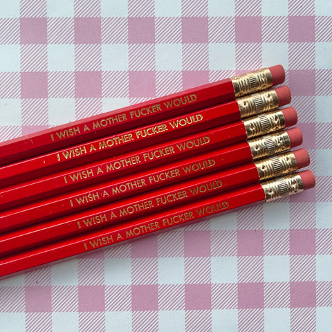 I Wish A Mother F*cker Would Pencil Set
