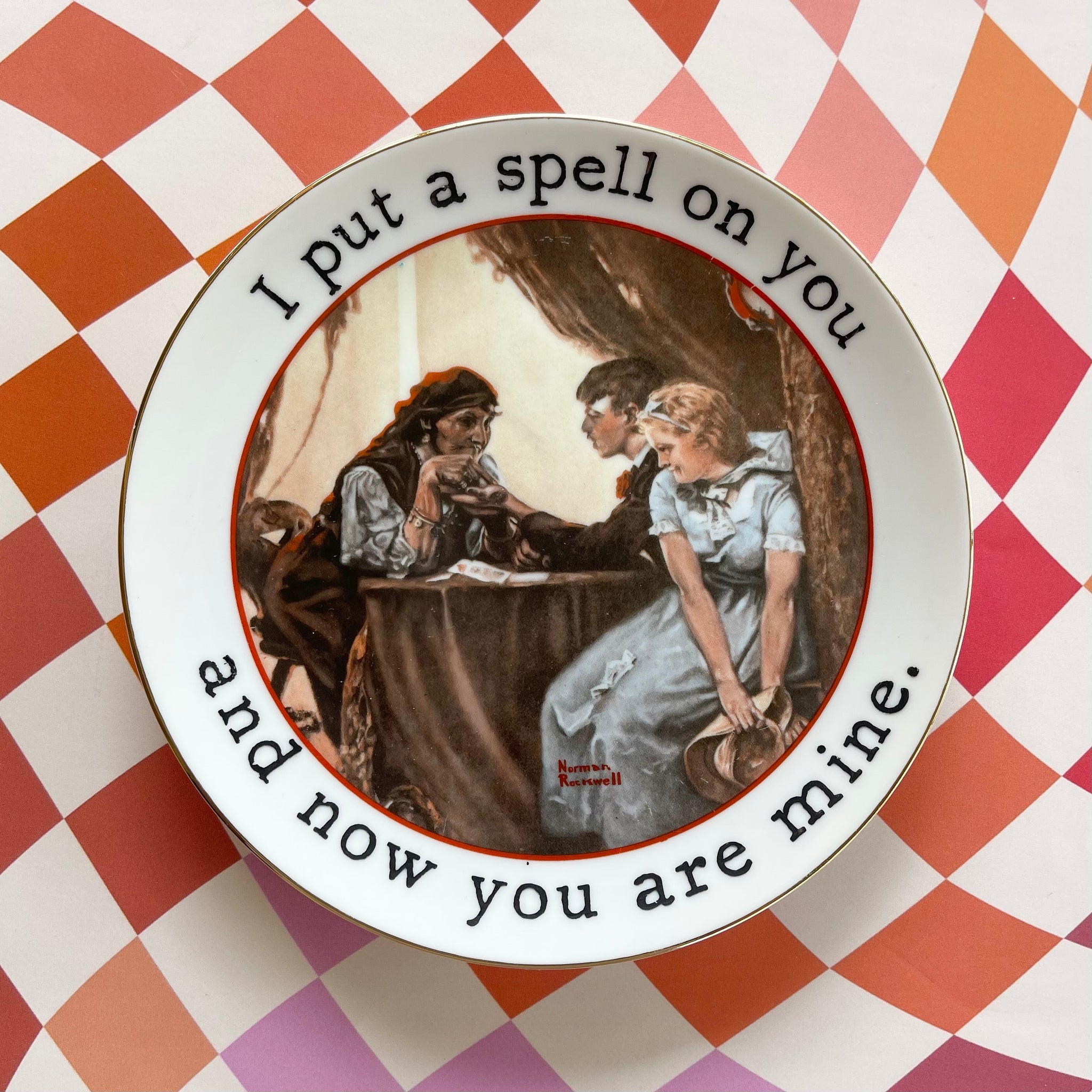 I Put A Spell On You Vintage Plate