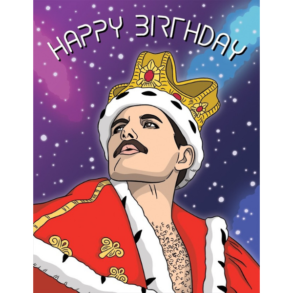 King Of Rock Happy Birthday Greeting Card