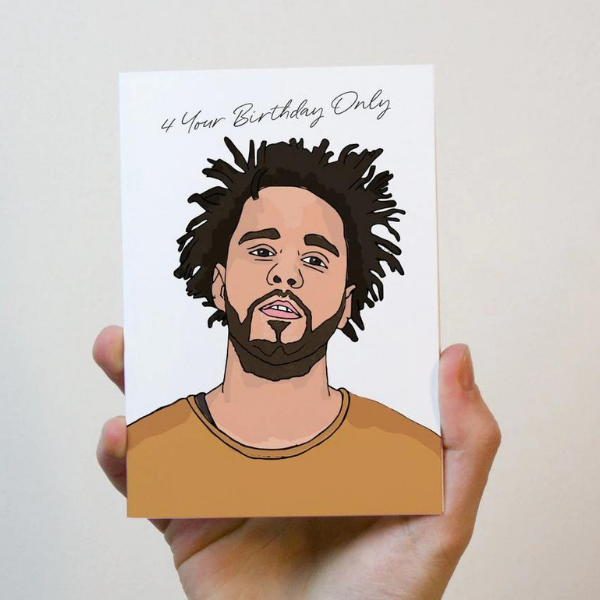 J. Cole Birthday Greeting Card