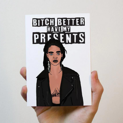 Rihanna Greeting Card