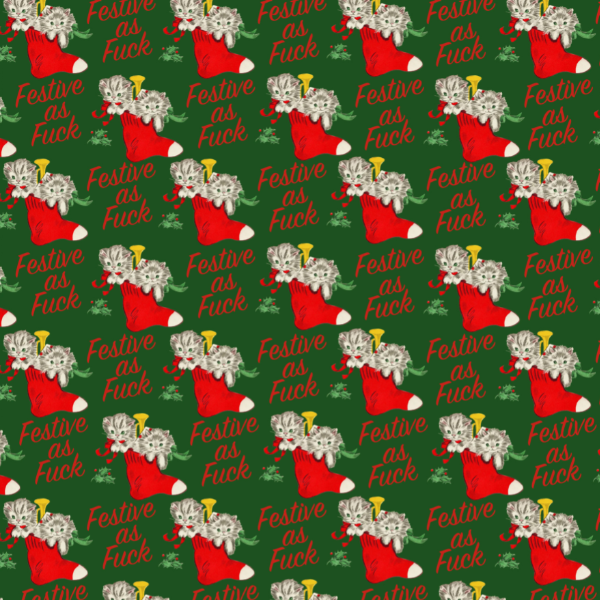 Festive As F*ck Wrapping Paper