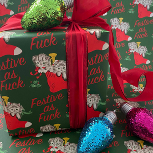 Festive As F*ck Wrapping Paper