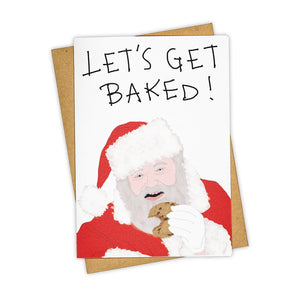 Let's Get Baked Christmas Greeting Card