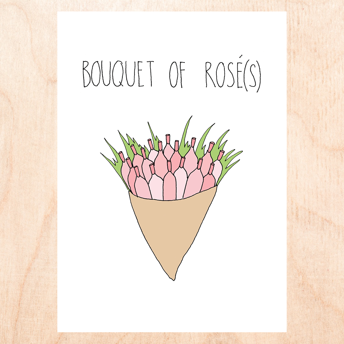 Bouquet Of Rosé(s) Greeting Card