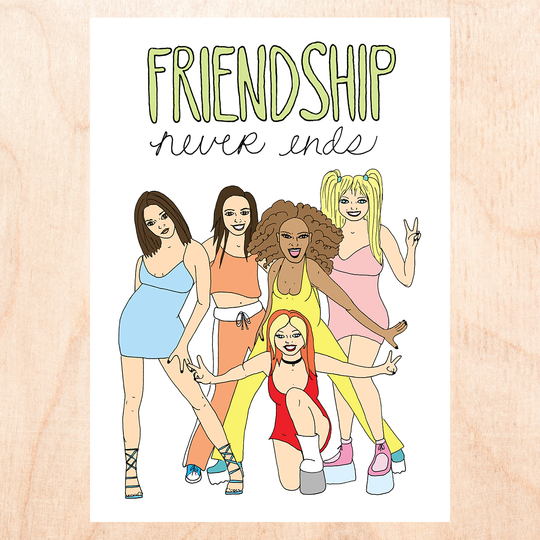 Friendship Never Ends Greeting Card