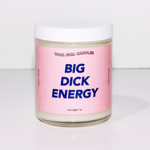 Big Dick Energy 7oz Candle (Coconut + Hibiscus)