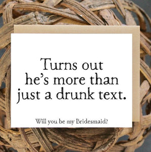 More Than A Drunk Text Greeting Card