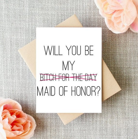 Bitch For The Day Greeting Card
