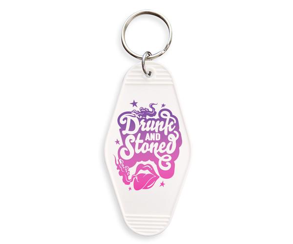 Drunk And Stoned Keychain