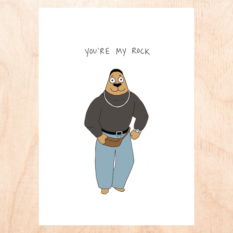 You're My Rock Greeting Card