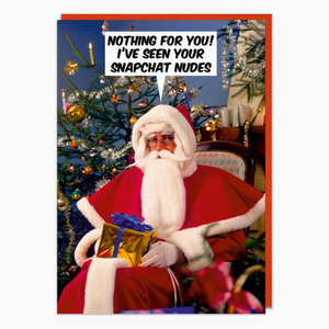 Nothing For You Christmas Greeting Card