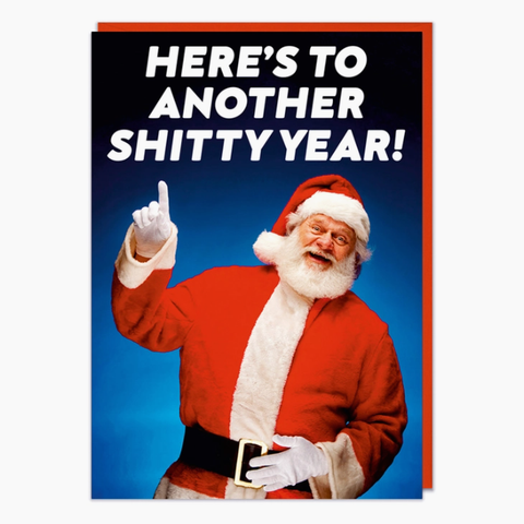 Here's To Another Year Christmas Greeting Card