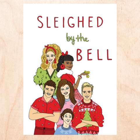 Sleighed By The Bell Greeting Card